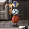 Supports de stockage Racks Supports de stockage Racks Intérieur Enfants Basketball Put Ball Football Basket Placé Garten Volleyball Stand Holde Dhoqz