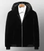 Men's Fur Faux Korean Men Whole Mink Jackets Business Casual Lapel Coats Fashion Imitation Slim Hooded Outerwear Male Winter Clothes 231115