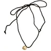 Ожерелья с подвесками, ожерелье-чокер с жемчужным сердцем, черная веревка, воротник-цепочка, регулируемая для женщин, девочек-подростков, ювелирные аксессуары Y2K