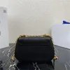 10A top quality luxurys designers bags women wallet black handbag 22*14*6.5 cm 1BD275 bags gold chain bag flap shoulder bag satchel bag with box b37