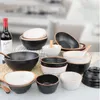 Bowls WSHYUFEI Melamine Imitation Porcelain Breakfast Bowl Seasoning Vinegar Relish Plate Cake Dessert Spice Dish Kitchen Cooking Tool