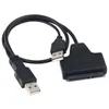 Freeshipping Nieuwe USB 20 naar SATA Seriële ATA 15 7 22 P Adapter Kabel Voor 25 "HDD Laptop Harde Schijf Tblmv