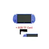 Joueurs de jeux portables Console rétro vidéo X9 Ita Lecteur de poche pour jeux PSP 5,0 pouces Sn TV avec caméra de film MP3 Drop Delivery Dhnp6