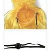 Dog Carrier Pet Headdress Curls Wigs Costume For Small Medium Large Party Yellow Hairpiece Halloween 090C