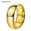 Кольцо-пасьянс, обручальное кольцо для мужчин и женщин, вольфрамовые кольца для пар, куполообразные полированные кольца 6 мм 8 мм, удобная посадка, имя, дата 231116