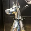 装飾的なオブジェクト図形の家庭装飾彫刻ドーバーマン犬大規模アート動物像図形部屋装飾樹脂彫像装飾ギフトギフト231115