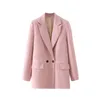 Abiti da donna Blazer doppiopetto Donna Primavera e autunno Moda Temperamento Stile Grigio Abito nero Abbigliamento chic