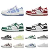 2024 Designer Skel Top Low Casual Chaussures Hommes Femmes Skelet Bones Noir Blanc Bleu Vert Violet Vintage Sports Skeleton Runner Véritable Cuir À Lacets Baskets En Plein Air