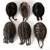 Ny ankomst Toupee -flätor Europeiska jungfruliga mänskliga hårutbyten Dubbel 8 majs flätor Toupee full spets 8x10 hårsystem män