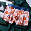 Underpants Fruit Print Men Underwear Mid-waist Antibacterial Breathable Modal Material Comfortable Panties Boys Pants Wholesale