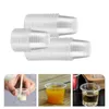 Disposable Cups Straws 200 Pcs Tasting Cup Plastic S Glass Condiment Small Glasses Clear Sample