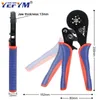 Pliers Ferrule Terminal Connectors Hexagon Crimping YE 16-6 0.08-16mm²/30-5AWG Large Range Size Ratchet Electrical Tools YEFYM 230414