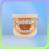 Men039S Women Fashion Teeth Grillz 18K Gold Plated Macro Pave CZ Icedout Grillz Set Top and Bottom Hiphop Grillzs Bling Blin1323170