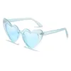 Kärleksformade hjärtformade solglasögon för kvinnor, fashionabla persikhjärta stora ram solglasögon, personliga glasögon