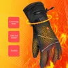 Ski Gloves 1 Pair Hand Warmer Waterproof Electric Heating Gloves Windproof Touchscreen 3 Speed Men Women for Ski Cycling for Sports Hiking 231116