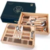 Set di stoviglie Posate di lusso Stoviglie Coltello forchetta e cucchiaio in acciaio inossidabile Set 72/84 pezzi Dispositivo da cucina Regalo zero rifiuti