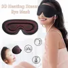 Sleep Maski 3D Par Sleeping Maska Oczy Oczy łańcuch zmęczenie oko elektryczny masażer pomocy w cieniu opaski poprawione 231116