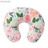 Kuddar Baby Nursing Pillow Cover Nyfödd moderskapskudde Cover Print U-Shape Nursing Pillow Bortable SlipCover Dropshippingl231116