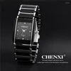 Wristwatches Fashion Famous Chenxi Top Crystal Ceramic Dial Quartz Sports Watches Christmas Gift Ladies Rose Gold Silver Clock