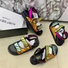 Sandals Women’s 2023 Summer Slowl Color Most Female Beach Shoes Stunky Sandalias Non Slip Platform Zapatillas Mujer