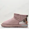 Botas de invierno Ultra Mini con plataforma para mujer y hombre, botines de piel auténtica clásicos y cálidos para el tobillo, botas cortas para nieve para invierno