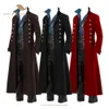 Gabardinas para hombres SISHION Traje largo medieval renacentista Abrigos de caballero VD3537 Gabardina gótica Steampunk Abrigo de traje vintage para hombres S-5XL 231116