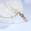 Vente chaude créatif encerclant petit amant collier Couple embrasser pendentif bijoux pour exprimer l'amour cadeau objet collier bijoux Pendant Necklaces