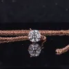 Collana con diamanti da laboratorio di bigiotteria da donna in oro 9K 10K 14K Starsgem