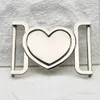 Belts Heart Buckle Belt Accessories Webbing Fastener For Coats Backpack Strap Decorative Metal BucklesBelts