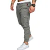 Qnpqyx moda masculina skinny urbana reta calça de perna calça perna lápis casual jogger cargo tático calças masculinas calças de exército