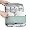 Förvaringspåsar reser underkläder väska bärbara bh underkläder strumpor handväska arrangör dragkedja vattentät fack