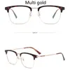 Sunglasses Retro Myopia Glasses Men Women Titanium Half Frame Nearsighted Custom Shortsighted Eyewear With Diopters