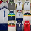 Mens 1 Zion Basketball Jersey City Ganhou Bordado e Costura Declaração Equipe Azul Marinho Branco Vermelho Preto Cor Para Fãs Esportivos Clássico Puro Algodão Qualidade Superior à Venda