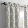 Curtain Modern Decorative Rod Pocket Window Curtains For Bedroom Or Living Room (Double Panel) 28" X 84" Taupe