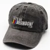 Geborduurde hoeden laten gaan Brandon baseball cap voor volwassen mannen vrouwen outdoor beanie caps de194