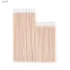 Cotton Swab 100 pièces coton-tige santé maquillage cosmétique oreille propre coton-tige bâton bourgeon pointe pour 7.5/10 cm bois coton tête SwabL231116