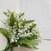 Decorative Flowers 1pcs Simulation Lily Of The Valley Garden Home Decoration Wedding Bouquet Soft Plastic Artificial Outdoor Decor