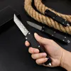 Top Quality High End VG10 Damascus Steel AUTO Tactical Knife CNC Aviation Aluminum Handle Outdoor Camping Hiking Survival Knives with Nylon Bag