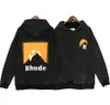 Sudaderas rhude rhude de la marca de lujo con capucha de manga larga para hombres de moda para mujeres suéter de hip hop tops de marca de lujo sudaderas