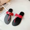 2023 Luxus-Designer-Sandalen für Frauen Modemarke Classic Floral Brocade Slides Flats Leather Rubber Heatshoes Platform Flip Flops Beach Shoes