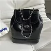 Evening Bags Niche oil wax small fragrance chain backpack bucket bag mochilas para mujer 231116