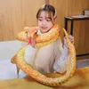 Bonecas de pelúcia 110160cm simulado python cobra brinquedo gigante boa cobra longa cheia travesseiro presente das crianças decoração para casa 231115