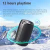 Draagbare luidsprekers Aux Play Portable Bluetooth -luidspreker 3D Bass Stereo Outdoor Luidspreker Waterdichte luidsprekerkaart S32 Wireless BT5.2 Subwoofer