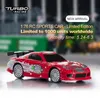 Electric/RC Car Turbo Racing 1 76 RC Sports Car C71 Classic Edition Edition z 3 kolorami mini pełne proporcjonalne zabawki samochodowe RTR 231115