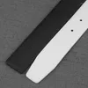 Kemerler Yüksek Kalite Sadece Slayt Tokası için Beyaz 3,3 cm Gerçek Deri Bel Kayışı Moda Kemeri Olmadan
