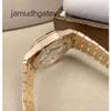 AP Swiss Relógio de luxo Royal Oak Series 18k Rose Gold Relógio mecânico automático masculino Ft0191m (pulseira não original)