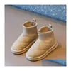 Boots Kids Shoes Toddlers Baby Classic Sock Warm Boys Girls Sneaker Children Plush Booties Designer Snow Boot Drop Delivery Maternity Dhitj