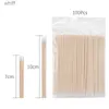 Cotton Swab Disposable Ultra-small 100pcs Lint Free Micro Brushes Wood Buds Swabs Eyelash Extension Glue Removing ToolsL23111