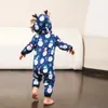 Bijpassende familie-outfits Winter Kerstpyjama's voor gezinnen Volwassenen Bijpassende kleding voor kinderen Sneeuwpopprint Schattig zacht nachtkleding Warm dik romperpyjama 231115