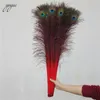 Autres fournitures de fête d'événement Vente en gros 100pcs / lot 70cm 80cm 28 32 pouces Plumes de queue de paon naturelles Belles plumes de paon naturelles yeux pour vêtements de bricolage 231116